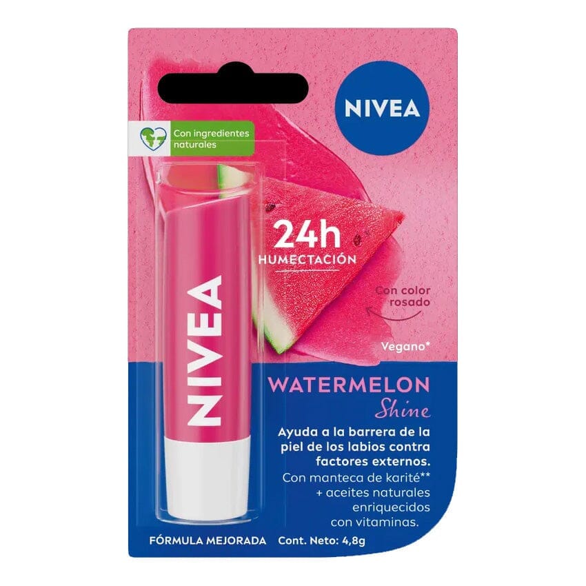 Balsamo Labial Nivea Watermelon Shine x 4.8g Farmex-Fonasa-Persistente